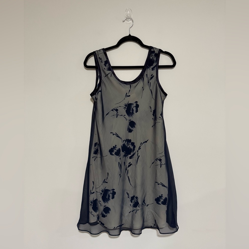 VTG 90s J.R. Nites Caliendo Sheer Floral Mini Dress Size 6 NWT Whimsigoth Fairy